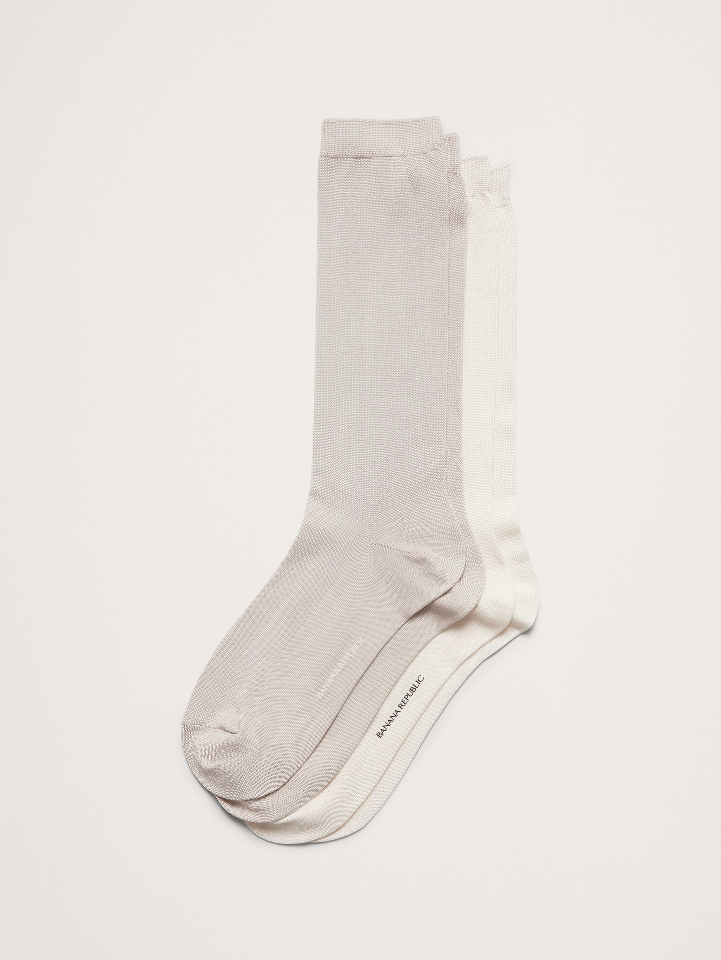 Image 1 of 1, This luxurious women's sock is knitted from a blend of beautiful silk to make everyday feel more indulgent., Set of 2., Product #513715