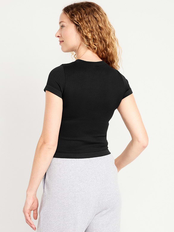 Exhale Seamless Fitted Rib T-Shirt
