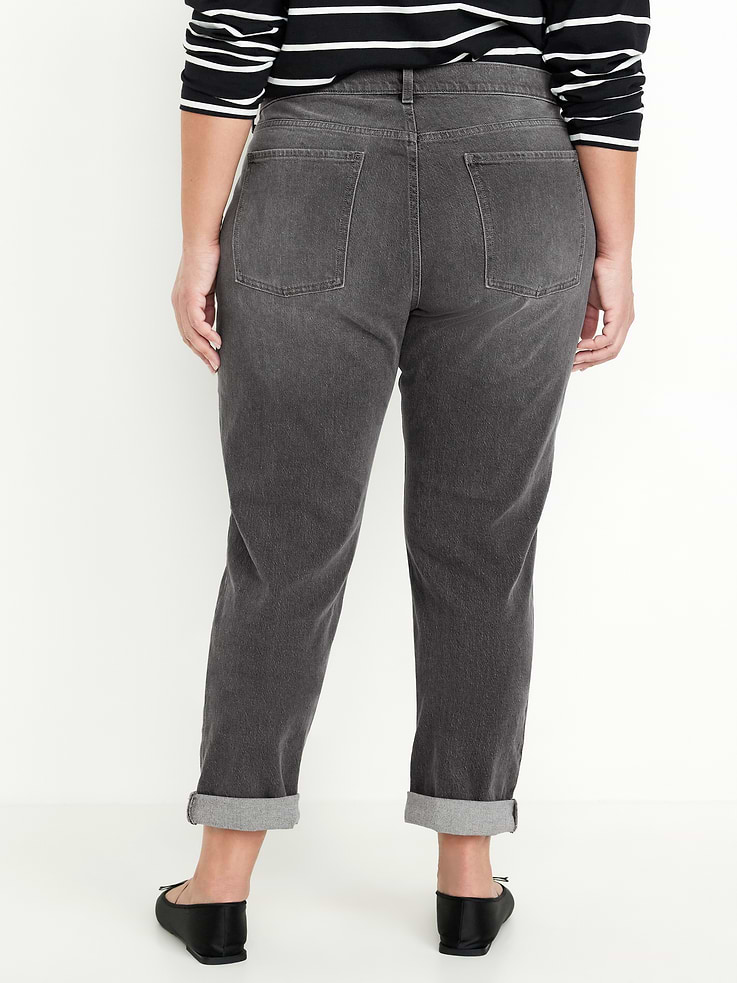 Image number 8 showing, Mid-Rise Wow Boyfriend Straight Jeans
