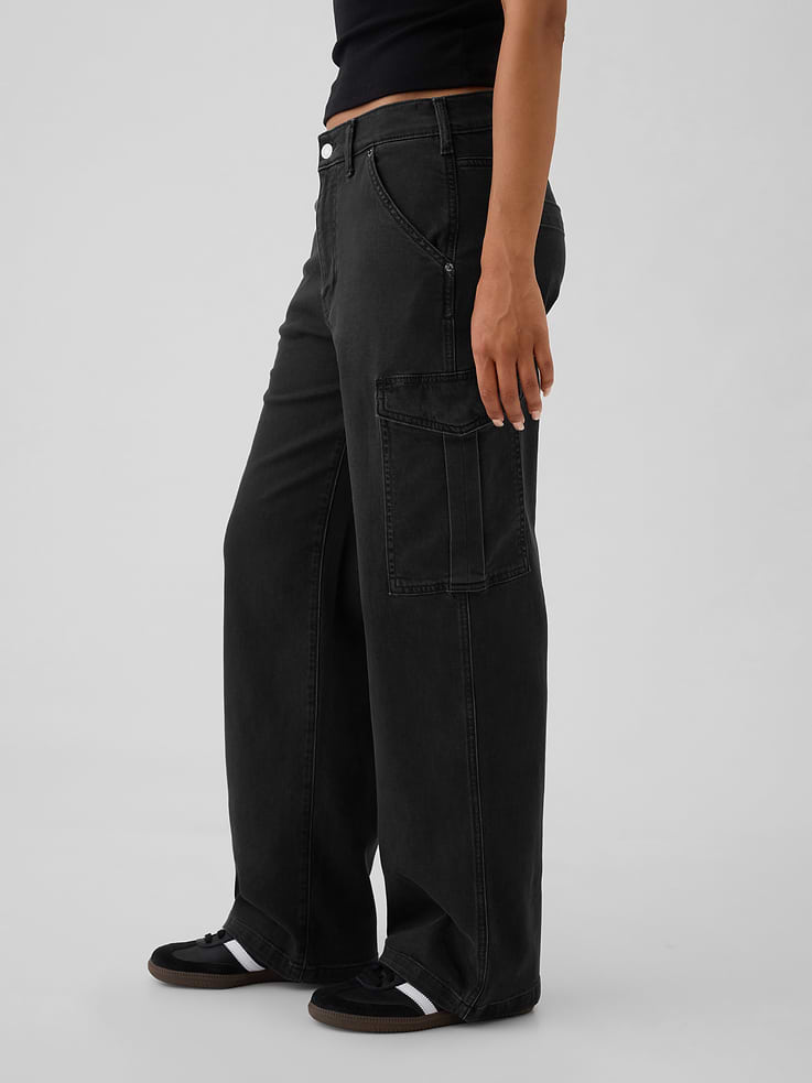 Image number 3 showing, Mid Rise '90s Loose Cargo Jeans