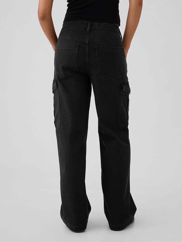 Image number 4 showing, Mid Rise '90s Loose Cargo Jeans