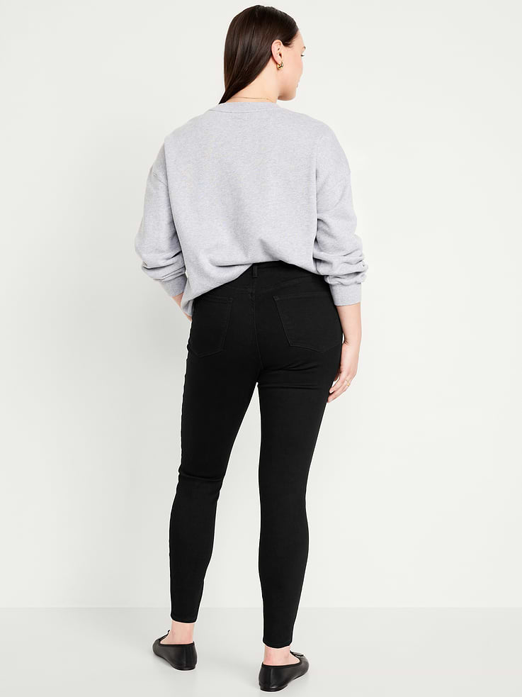 Image number 5 showing, High-Waisted Rockstar Super-Skinny Jeans