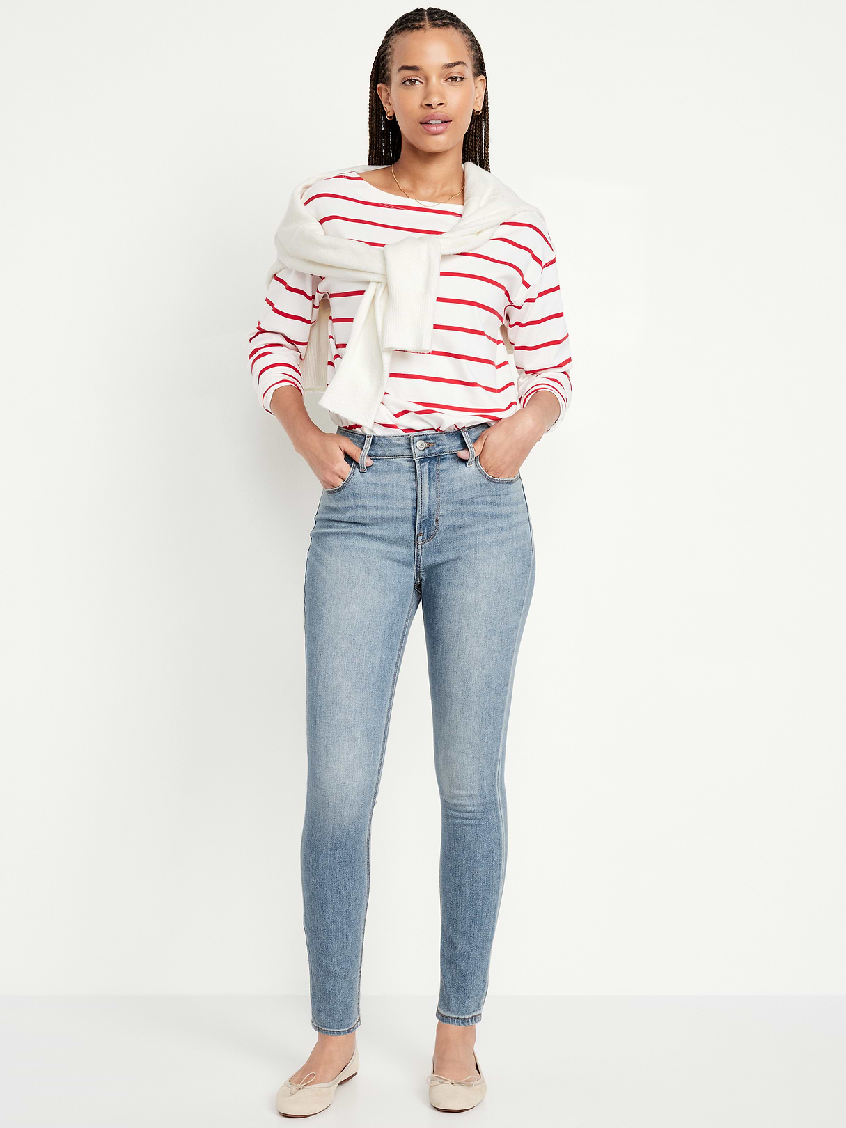High-Waisted Wow Super-Skinny Jeans - Light Wash by Old Navy