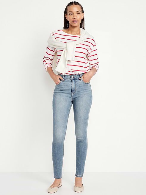 High High-Waisted Wow Super-Skinny Jeans on clearance at Old Navy — 50% off
