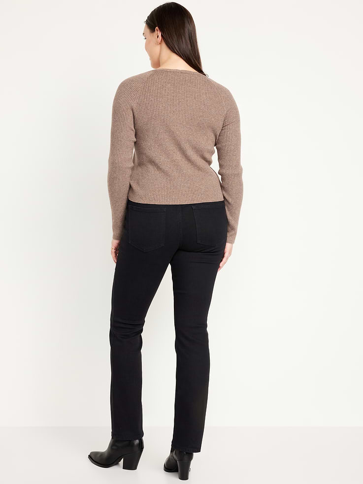 L'image numéro 6 présente Jean Wow semi-évasé à taille mi-basse