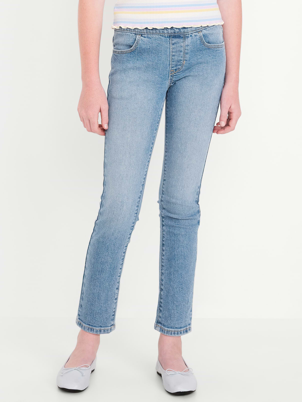 Image number 1 showing, Wow Skinny Pull-On Jeans for Girls