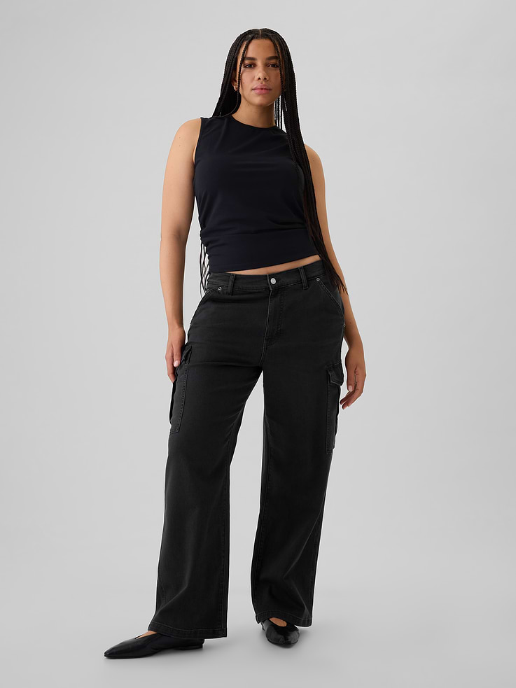 Image number 5 showing, Mid Rise '90s Loose Cargo Jeans