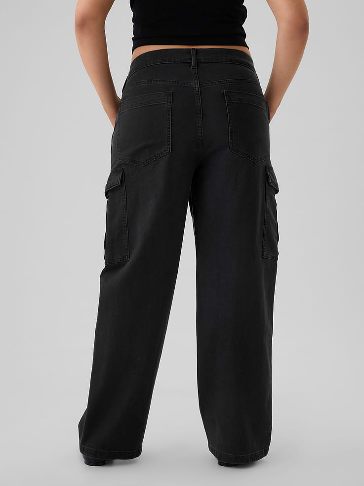 Image number 6 showing, Mid Rise '90s Loose Cargo Jeans