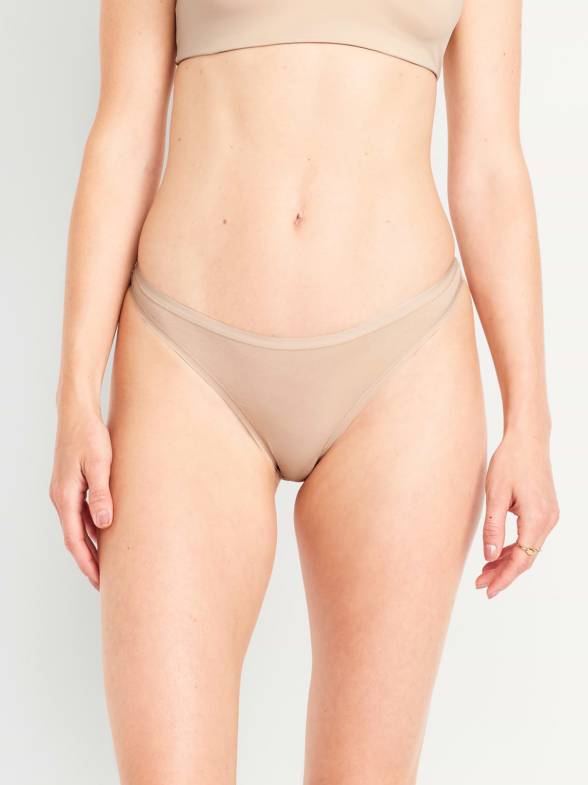 Image number 1 showing, Low-Rise Everyday Cotton Thong