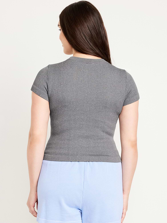Exhale Seamless Fitted Rib T-Shirt