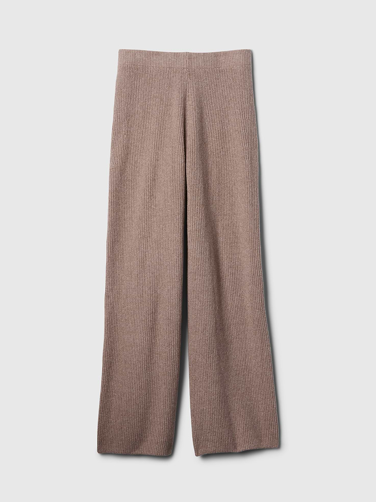 Image number 5 showing, CashSoft Shaker-Stitch Sweater Pants