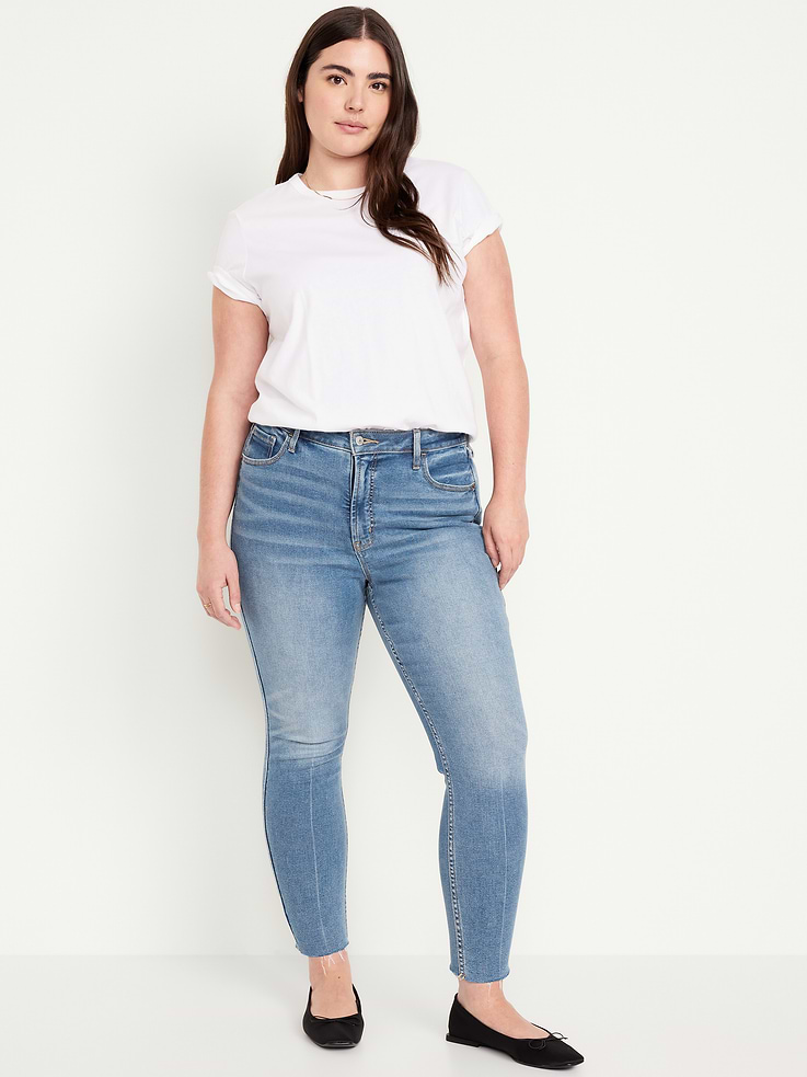 Image number 5 showing, Extra High-Waisted Rockstar 360° Stretch Super-Skinny Jeans