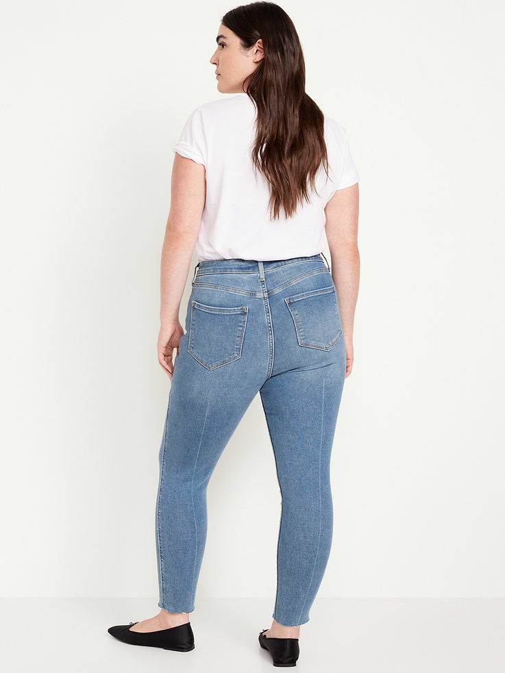 Image number 6 showing, Extra High-Waisted Rockstar 360° Stretch Super-Skinny Jeans