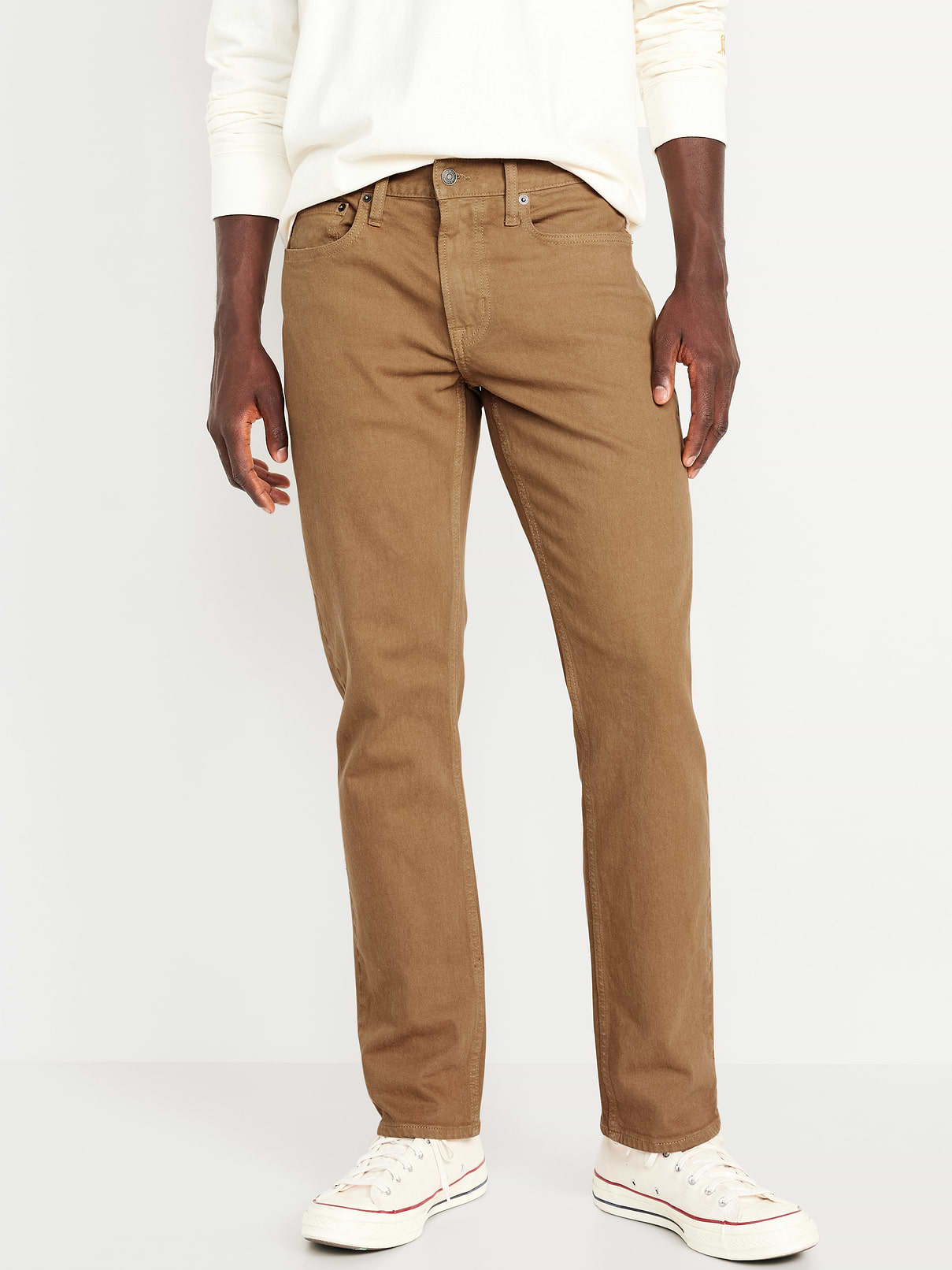 Straight Five-Pocket Built-In Flex Pants