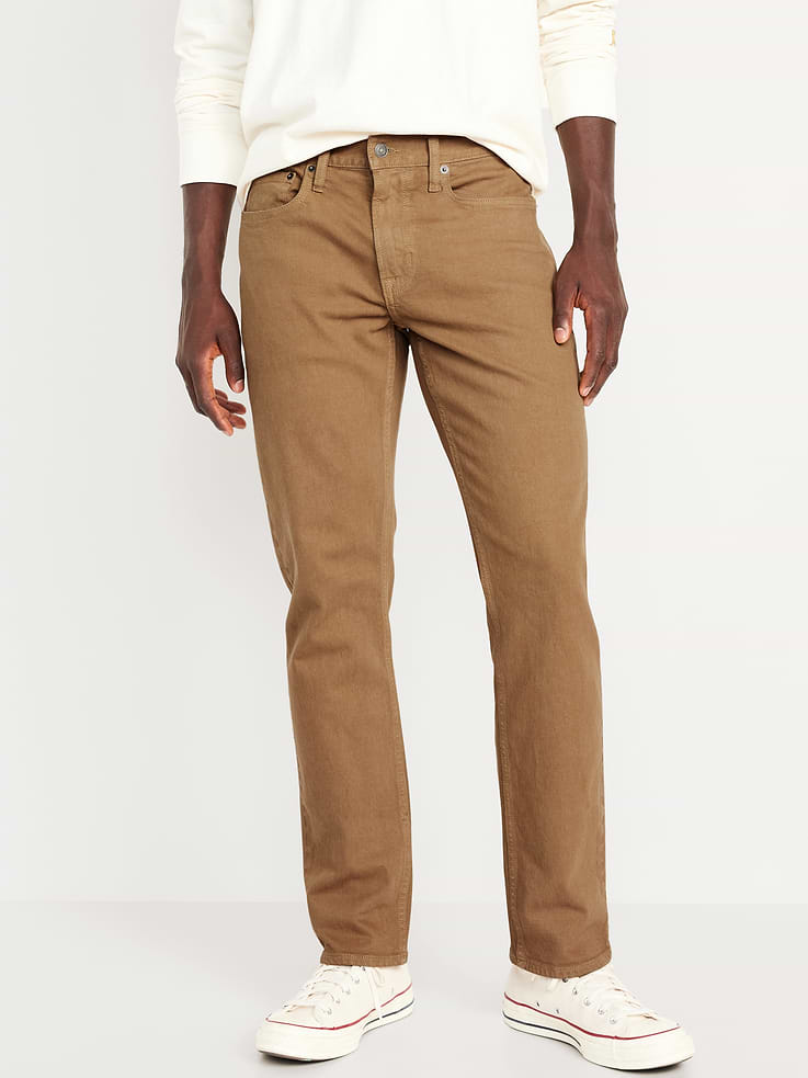 Image number 1 showing, Straight Five-Pocket Built-In Flex Pants