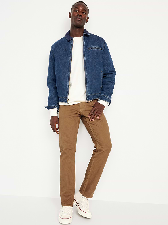 Straight Five-Pocket Built-In Flex Pants