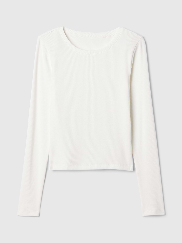 Image number 5 showing, Modern Rib Crop T-Shirt