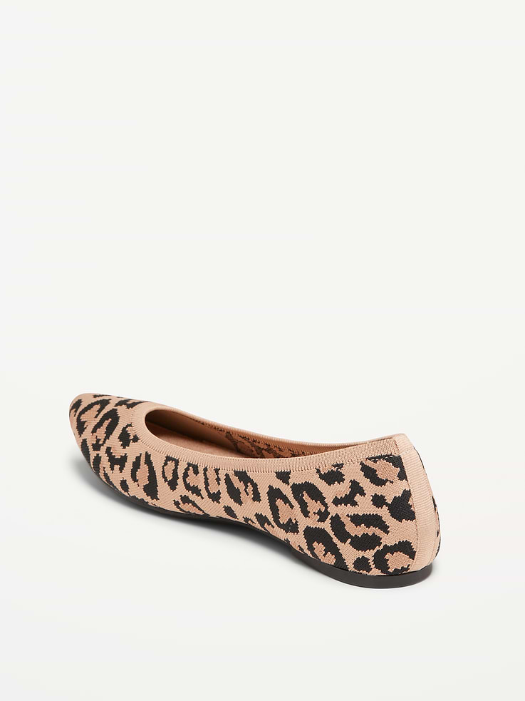 Image number 4 showing, Soft-Knit Pointed-Toe Ballet Flats