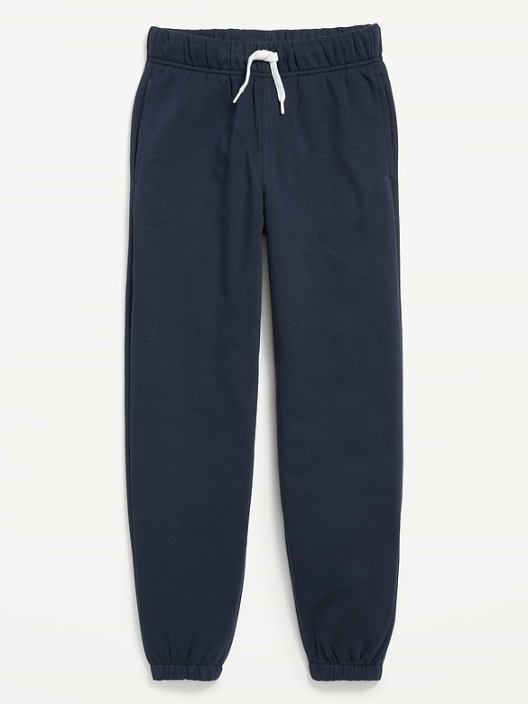 Pantalon de jogging coupe généreuse en coton ouaté pour garçon