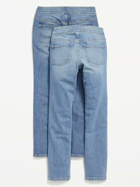 Jean Wow ajusté à taille extensible pour fille (paquet de 2)