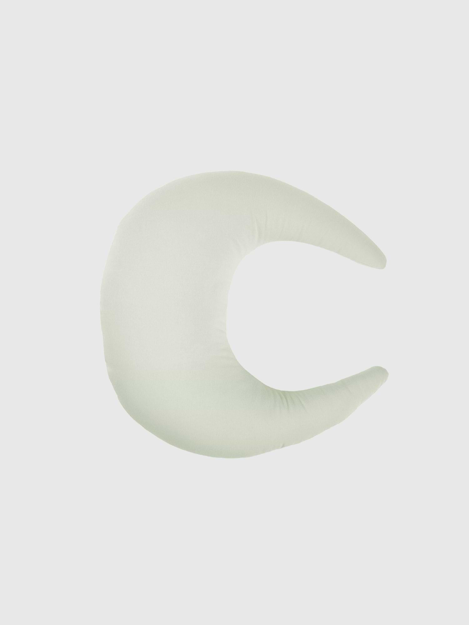 Image 1 of 1, The Snuggle Me Feeding Support is designed to fit you and your baby's unique feeding needs., Crafted with narrow ends that tuck behind your back or side, and a thick center that brings baby right to you., This modern feeding support places your baby in the perfect feeding position, allowing you to relax while nursing or bottle feeding your little one., Made with organic cotton and non-toxic fabrics., The feeding support is filled with polyester fiber., Machine wash by itself on a cold gentle cycle with gentle dye free detergents, and disable top loaders with agitators during wash., Do not pour detergent directly on the feeding support., For best results, air dry on a flat surface until damp, then tumble dry on low.
