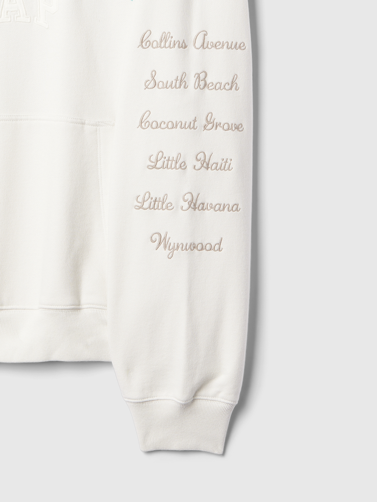 Image 4 of 5, Gap Miami City Logo Hoodie