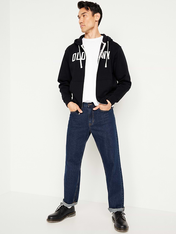 Loose Logo Zip Hoodie