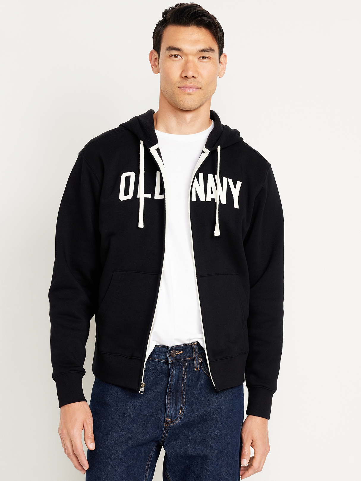 Loose Logo Zip Hoodie | Old Navy