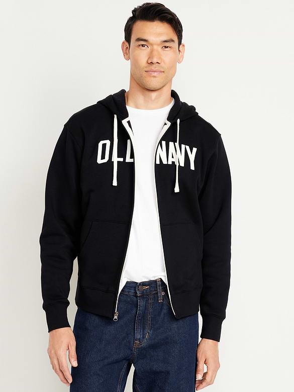 Loose Logo Zip Hoodie