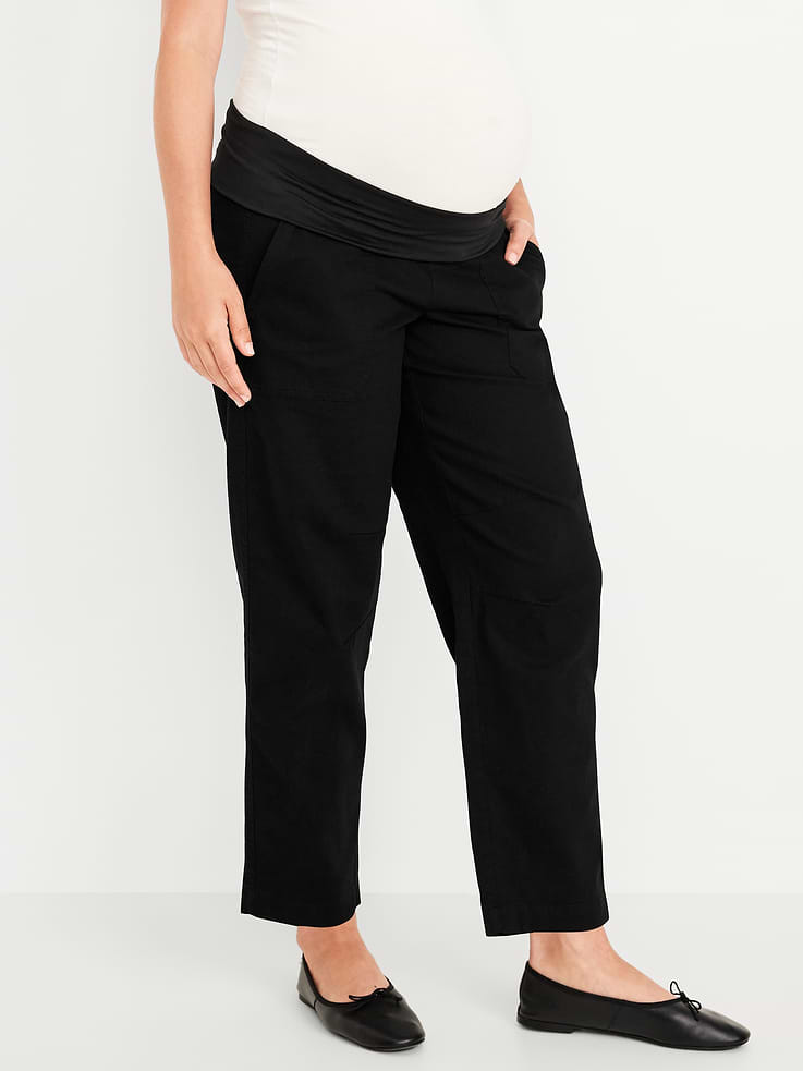 Image 1 of 5, A comfy, polished pull-on with utility vibes., rollover waist, faux fly, front utility pockets, back patch pockets, hammer loop, Product #547631