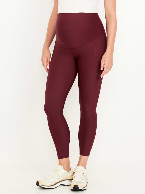 Maternity Full-Panel PowerSoft 7/8 Leggings