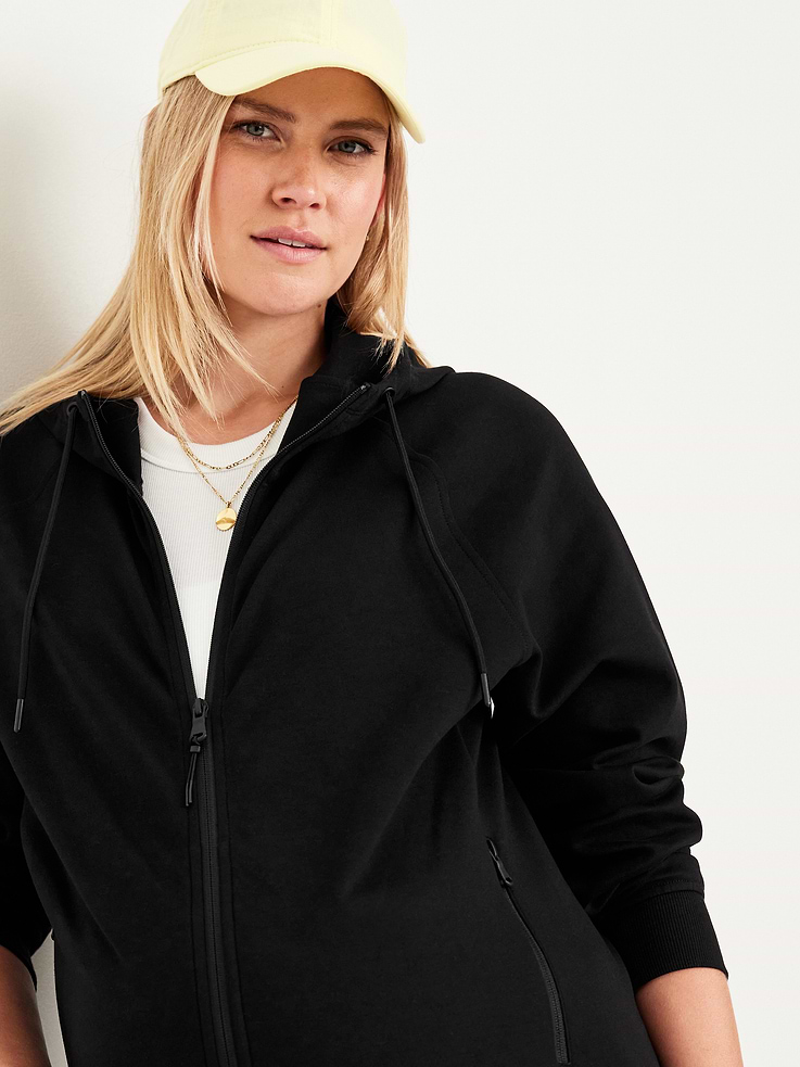 Image number 3 showing, Maternity Dynamic Fleece Full-Zip Hoodie