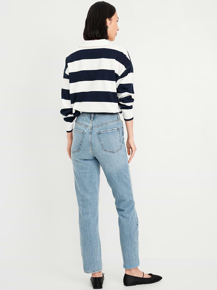 L'image numéro 3 présente Jean OG droit à taille haute longueur cheville