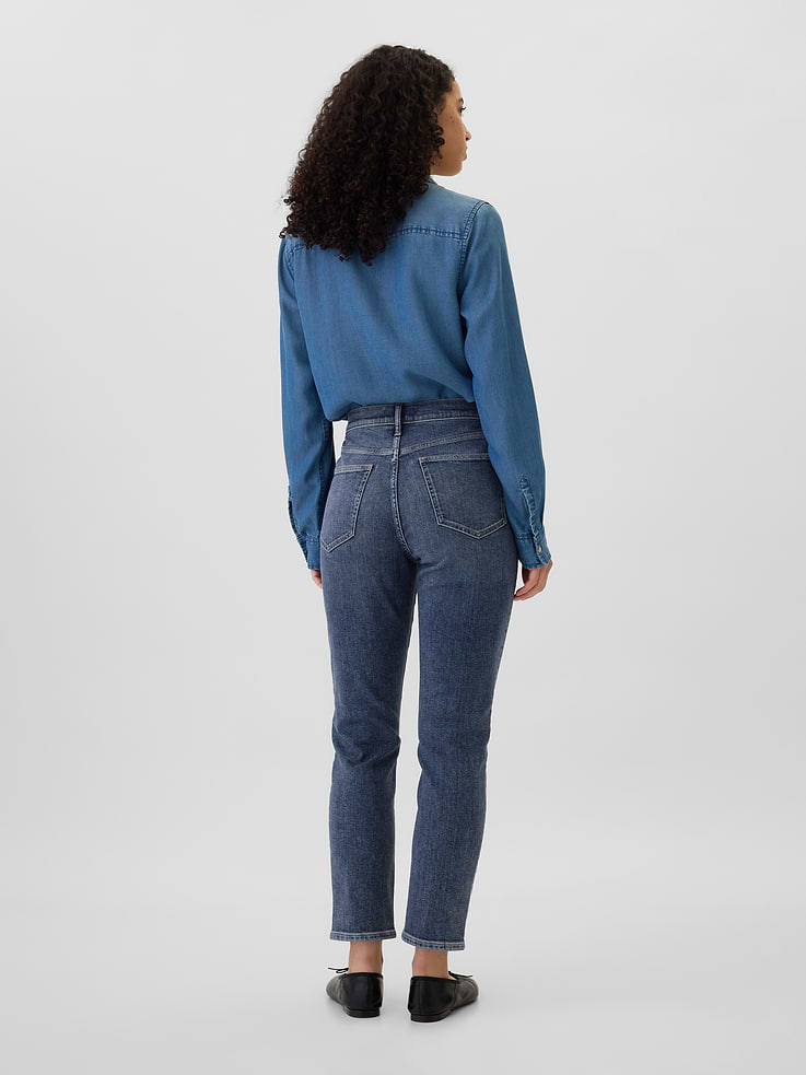 Image 4 of 5, High Rise Vintage Slim Jeans