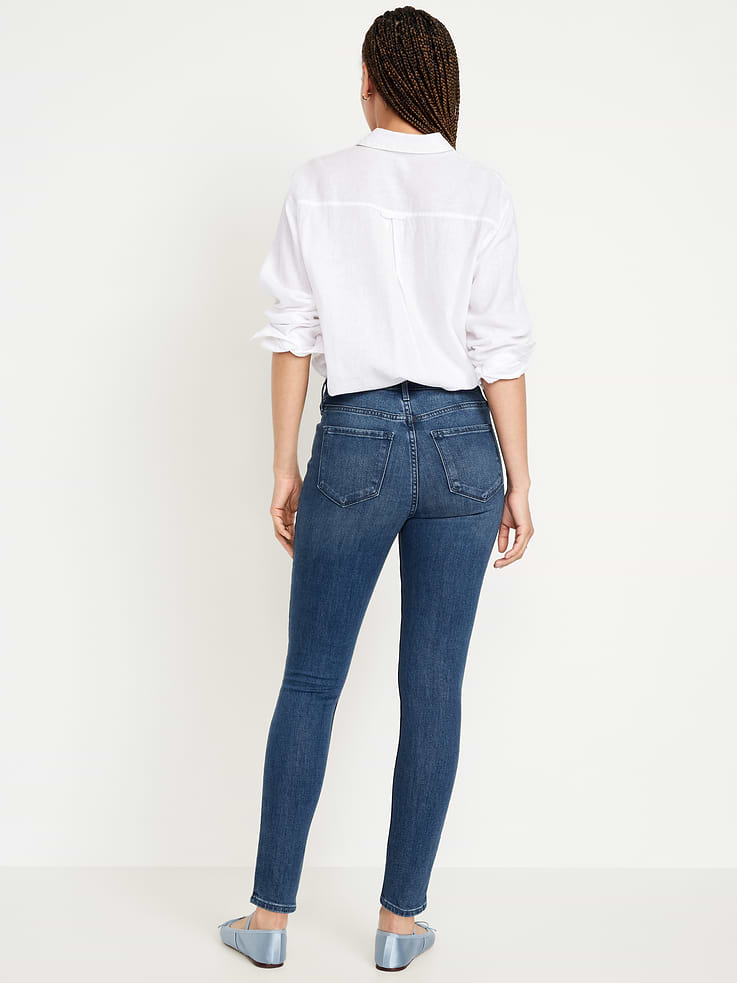 Image number 5 showing, High-Waisted Wow Super-Skinny Jeans