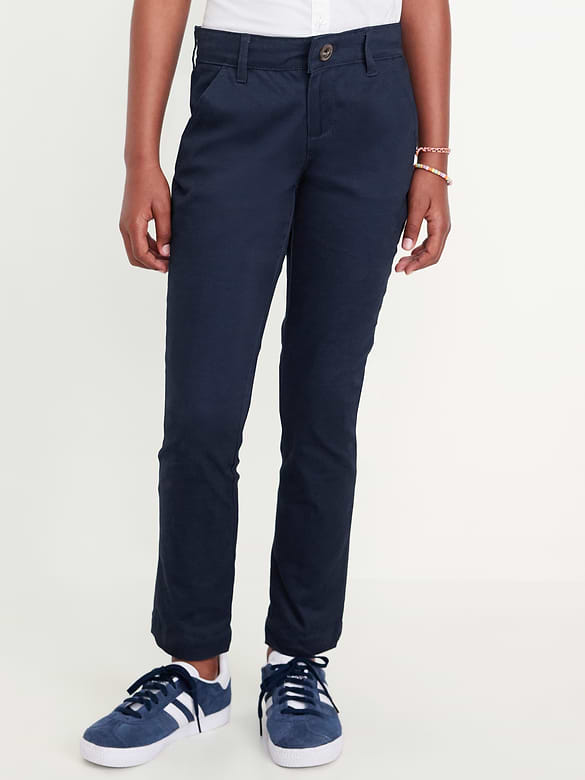 Pantalon d’uniforme à coupe ajustée pour fille