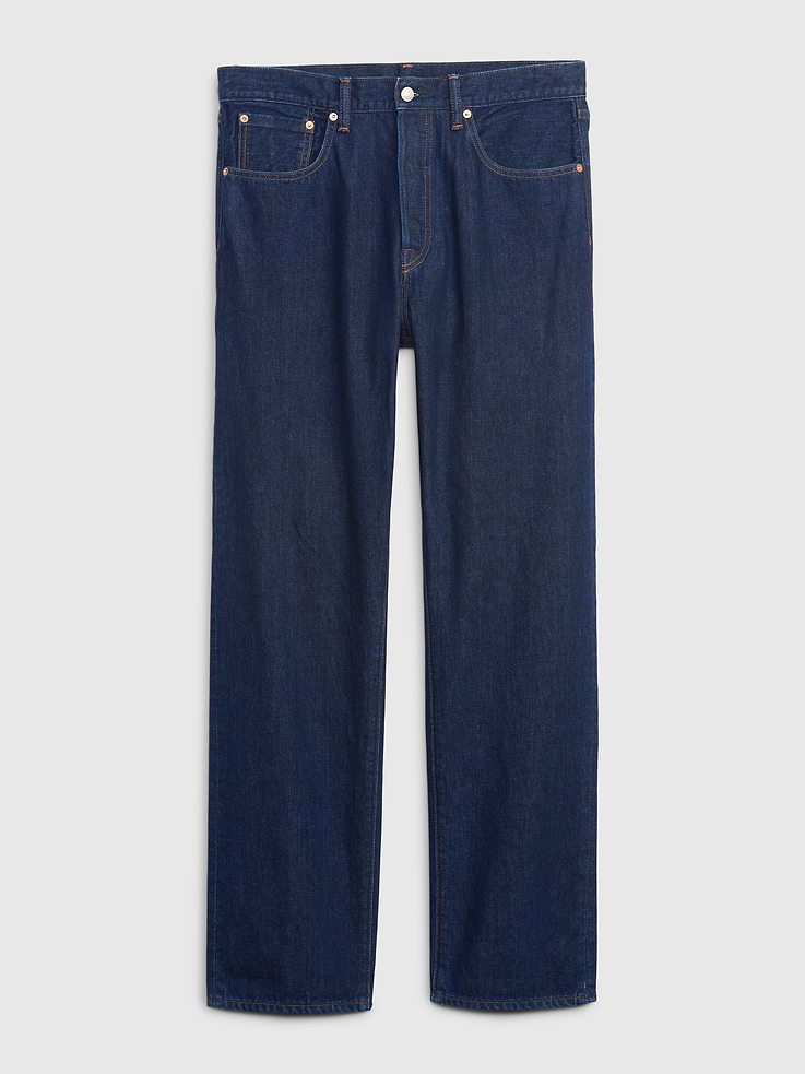 L'image numéro 4 présente Jean coupe originale droite années 90 avec braguette à boutons en denim Washwell 100 % coton biologique