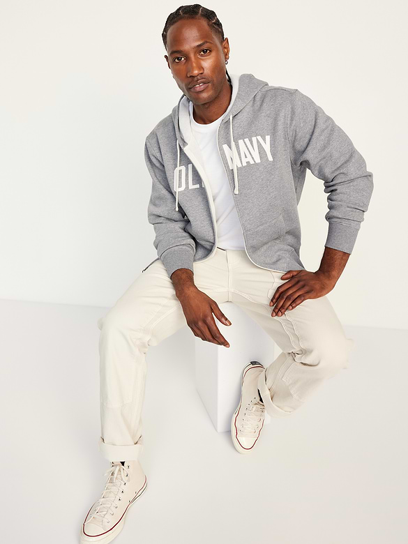Loose Logo Zip Hoodie