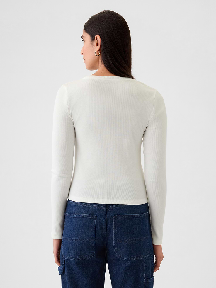 Image number 2 showing, Modern Rib Crop T-Shirt
