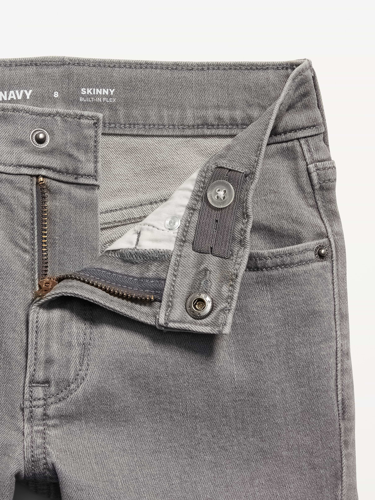 Image number 5 showing, Built-In Flex Black Skinny Jeans For Boys