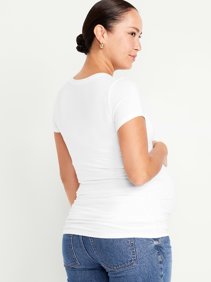 Image number 2 showing, Maternity Crew-Neck T-Shirt