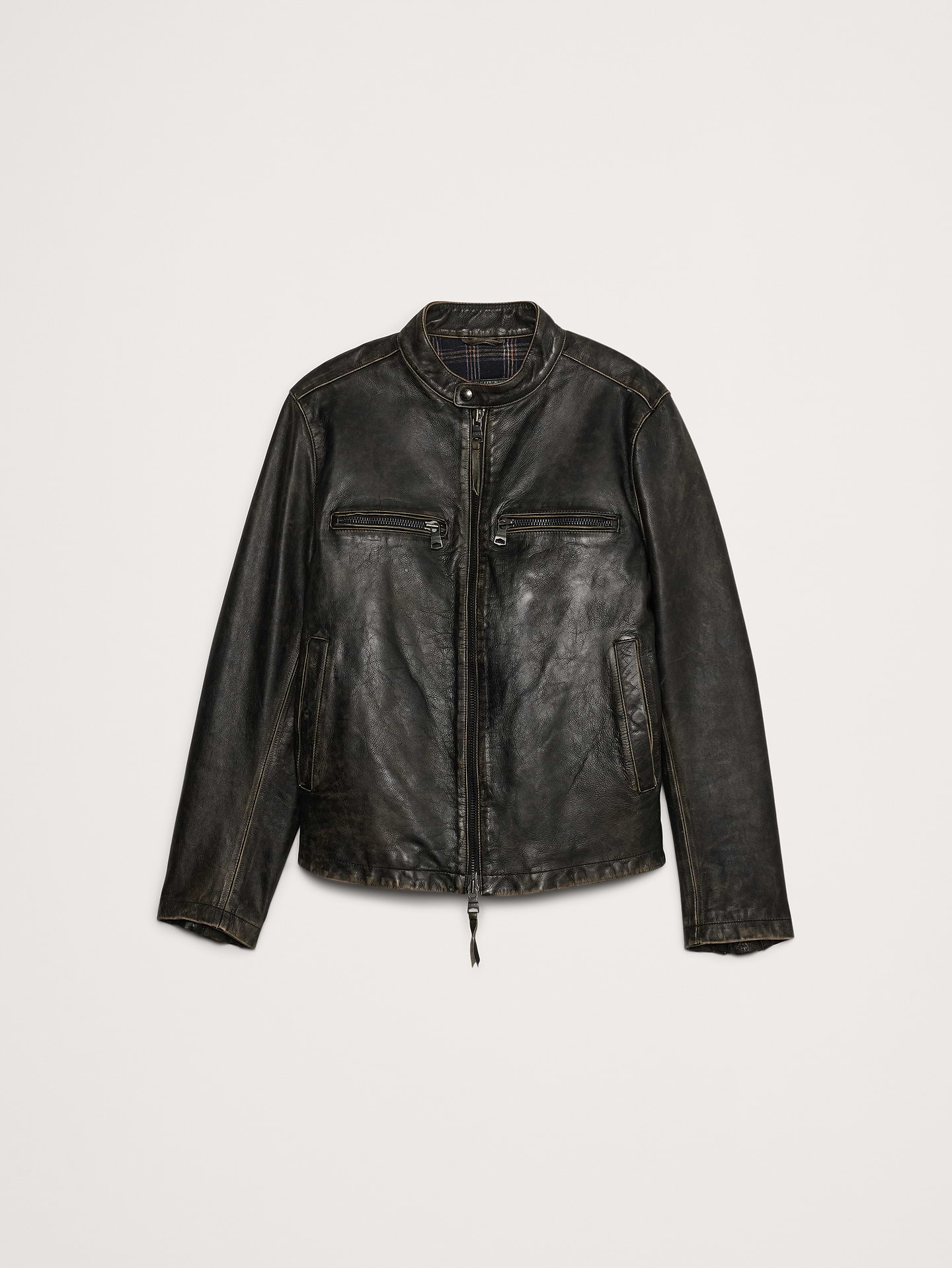 Image number 4 showing, Leather Biker Jacket