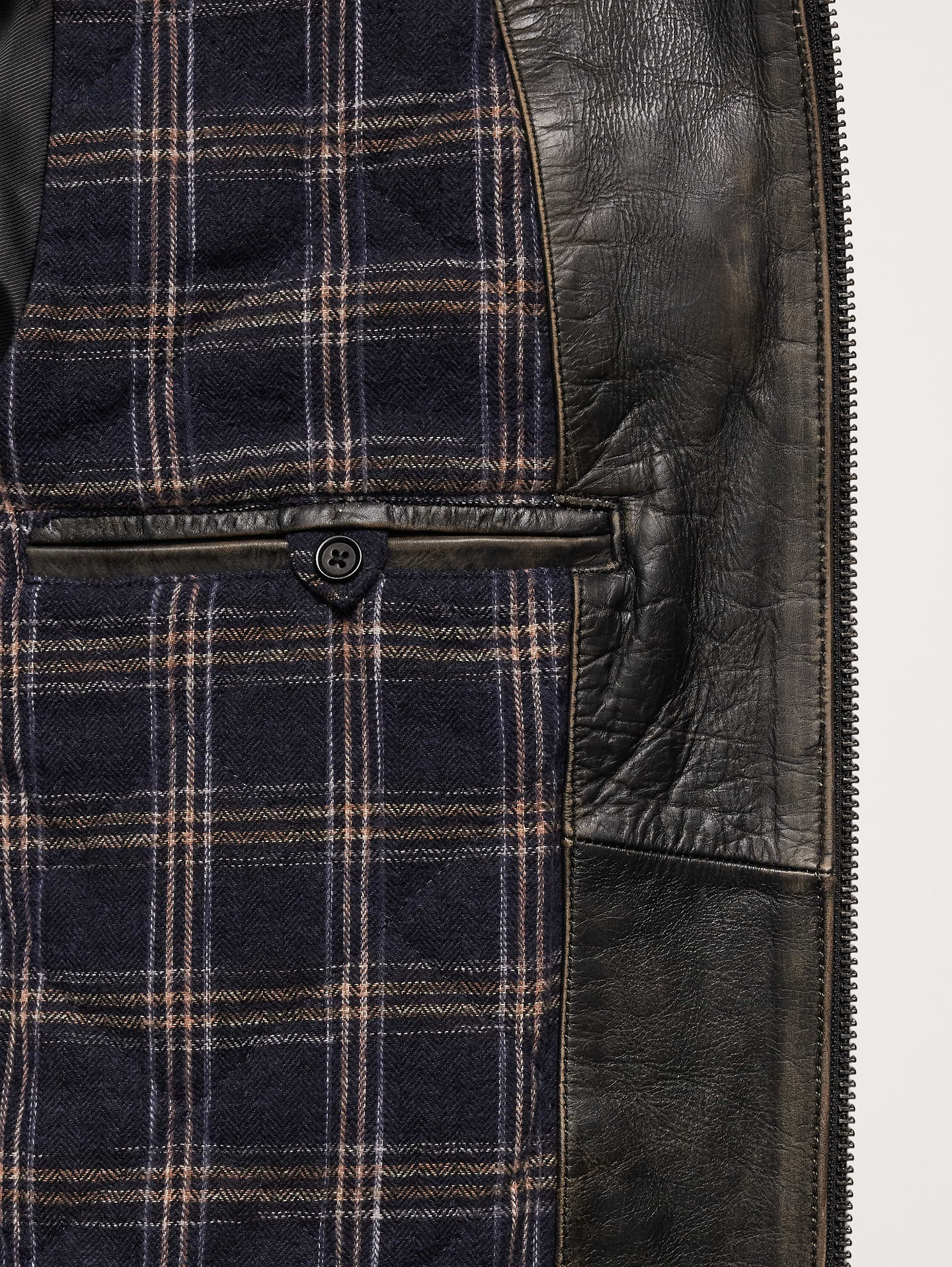 Image number 5 showing, Leather Biker Jacket