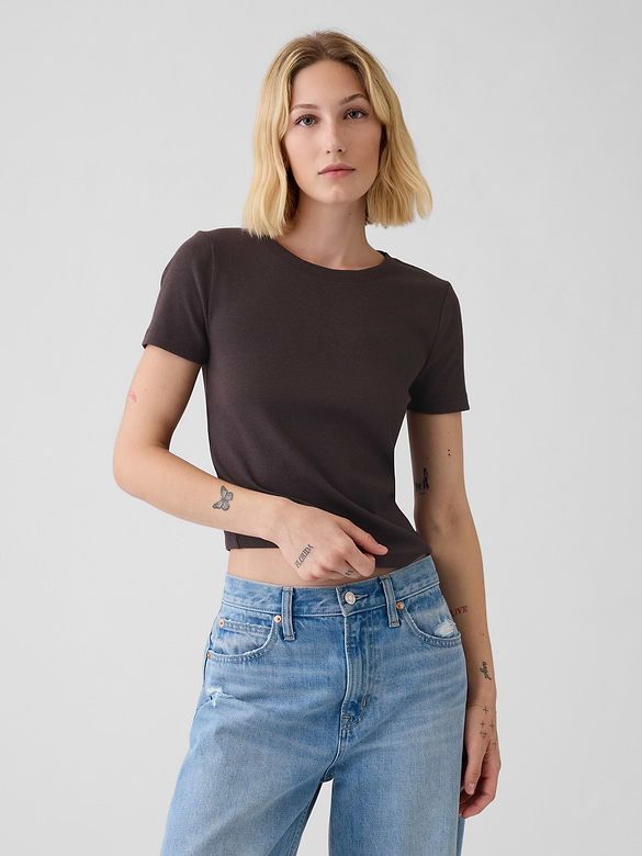 Modern Rib Crop T-Shirt