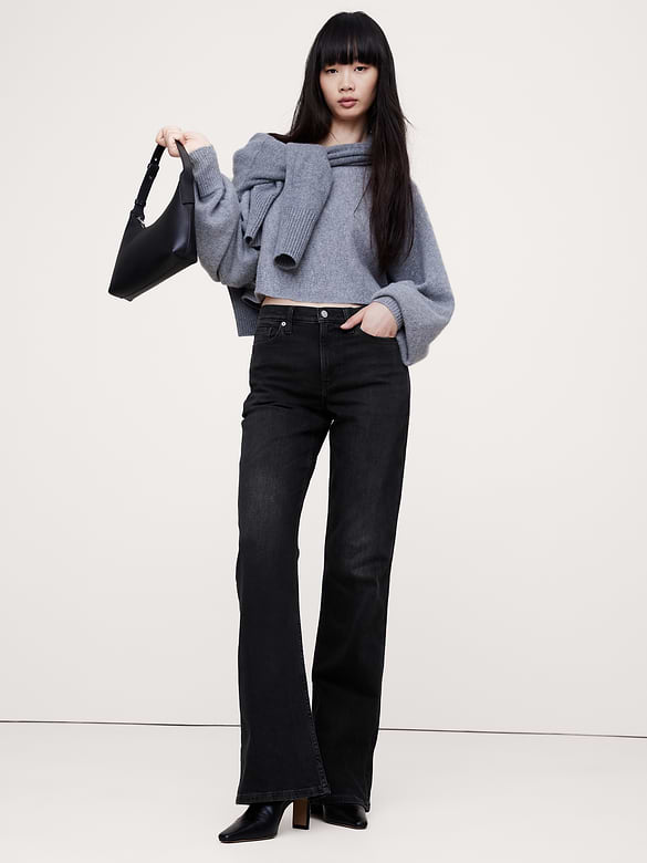 High-Rise Relaxed Flare Jean