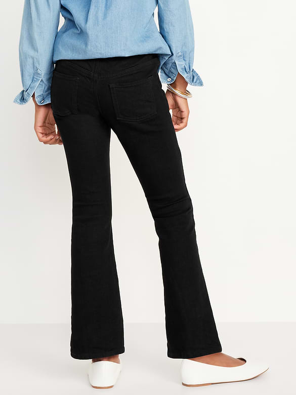 Jean Wow semi-évasé à taille extensible pour fille