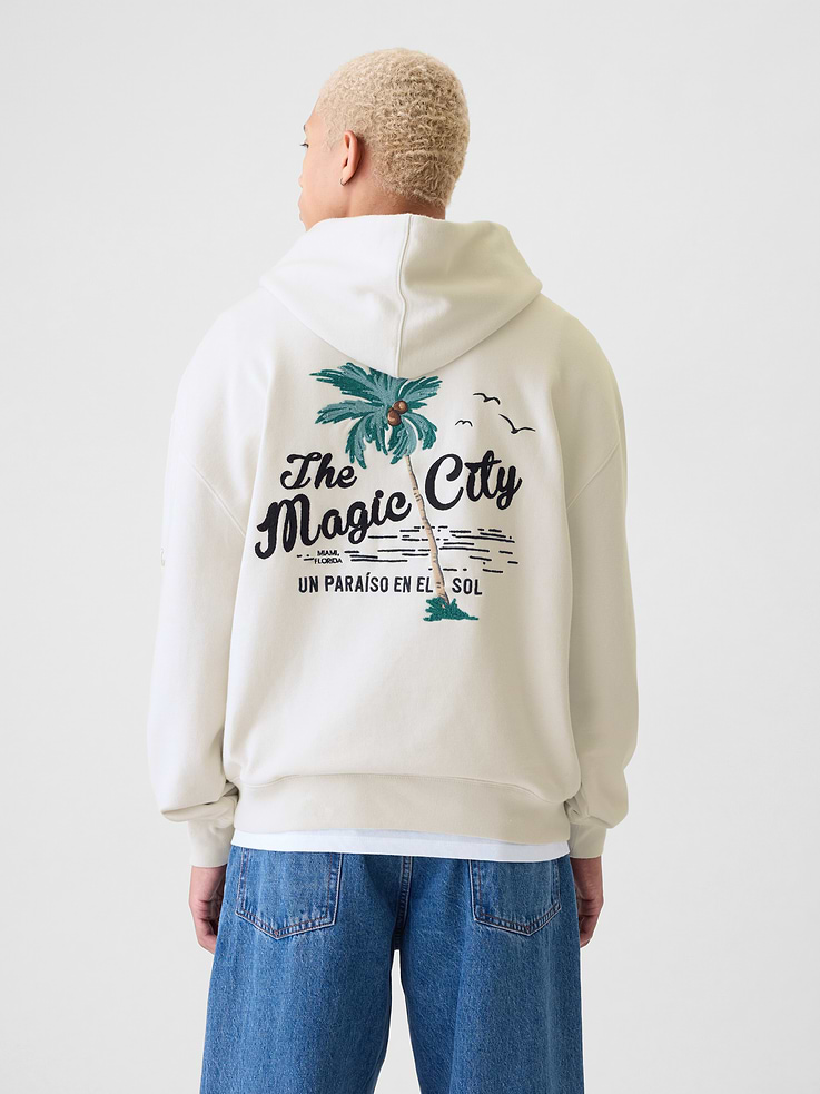 Image 2 of 5, Gap Miami City Logo Hoodie
