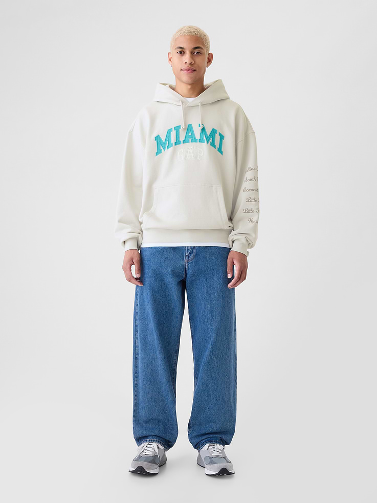 Image 3 of 5, Gap Miami City Logo Hoodie