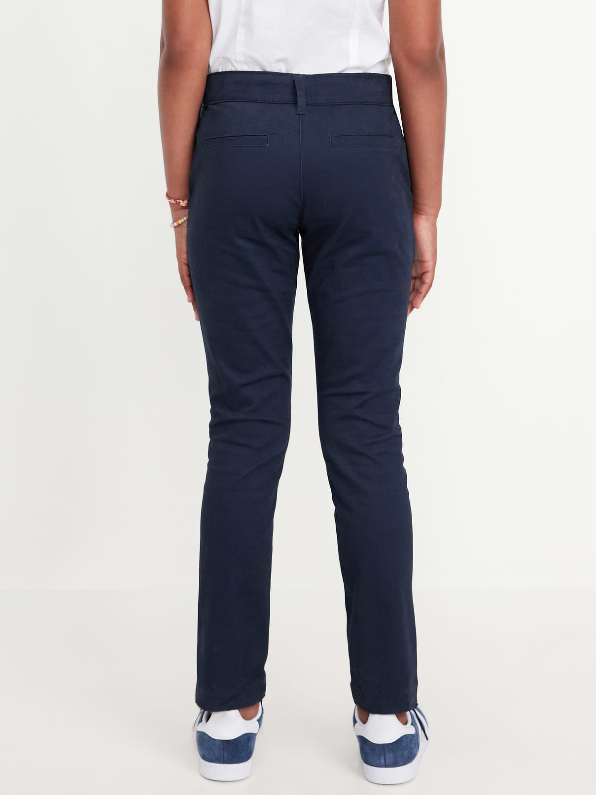 Image number 2 showing, Skinny School Uniform Pants for Girls