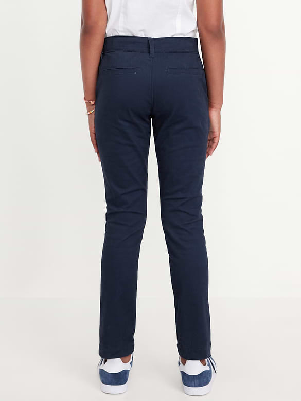 Pantalon d’uniforme à coupe ajustée pour fille